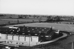 003123 Powrmatic factory and football pitch from old Horlicks chimney c1980