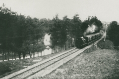000918 Train from Taunton approaching Hatch Tunnel 1907