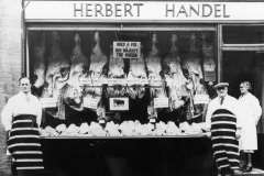 000597 Herbert Handel butchers shop, Silver Street c1940