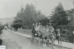 001001 Horse and carriage outside Board School, Ilminster c1900