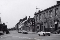 000057 View from the Triangle, note the South West Electricity Board showroom next to the Crown Hotel on the right 1972